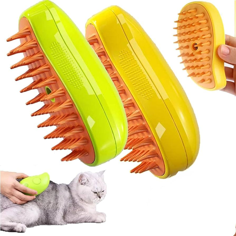 Escova a Vapor para Gatos 3 em 1 | Steamy Cat Brush